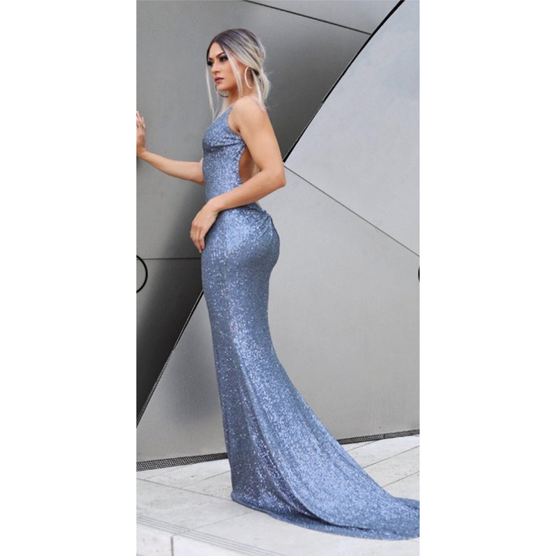 The French Blue It Girl Gown - Cason Couture