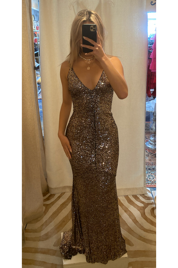 Pewter formal dress clearance