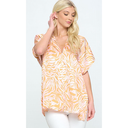 The Ultimate Blush Tiger Print Shirt